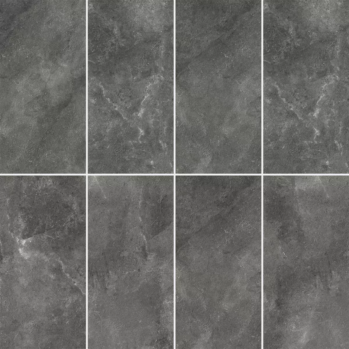 Sample Floor Tiles Bangui Stone Optic Dark Grey 