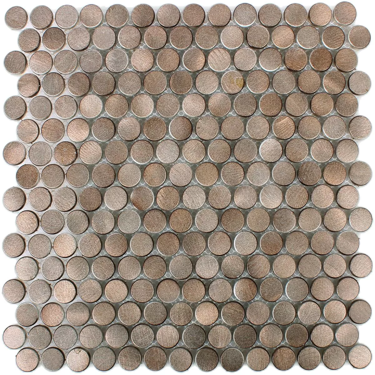 Sample Mosaic Tiles Aluminium Metal Fantom Button Bronze