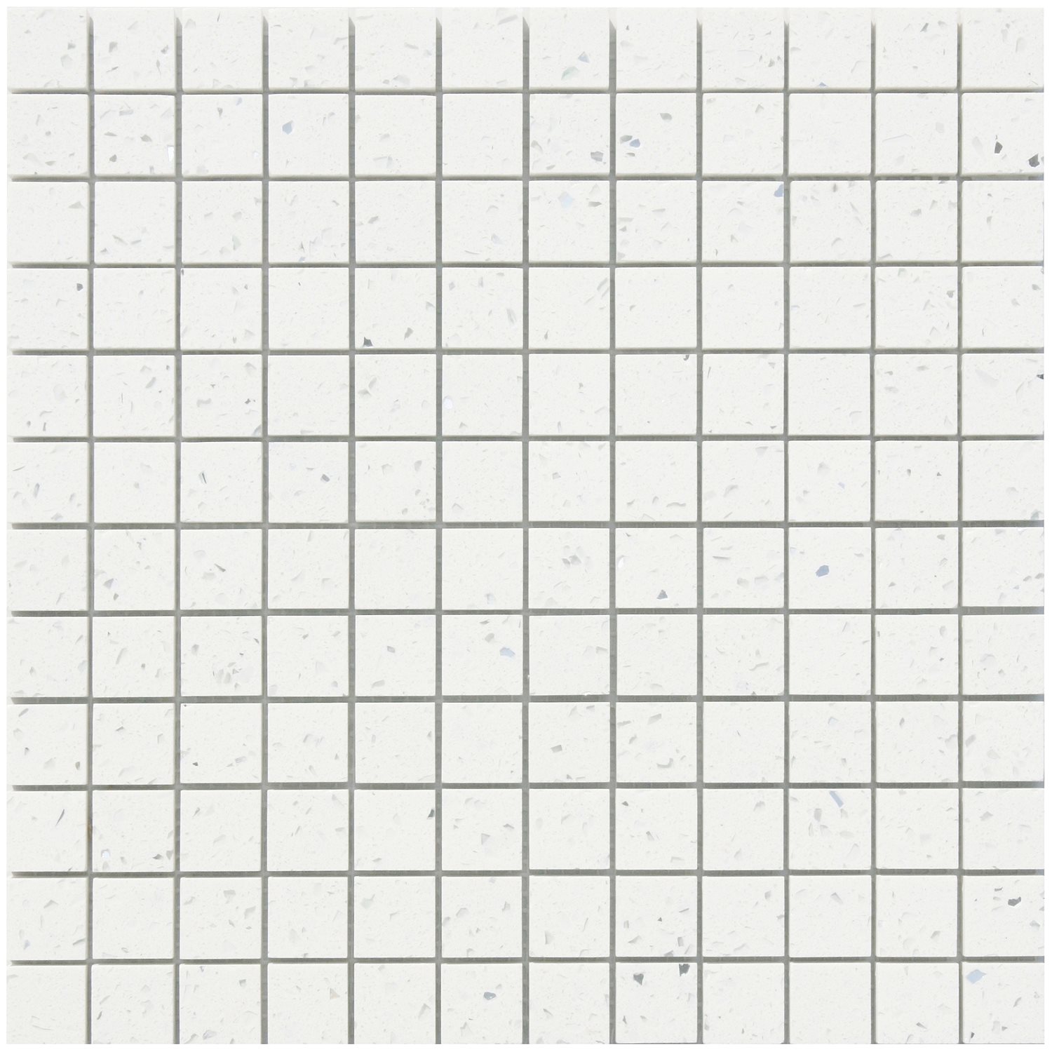 Mosaic Tiles Quartz Composite White 23