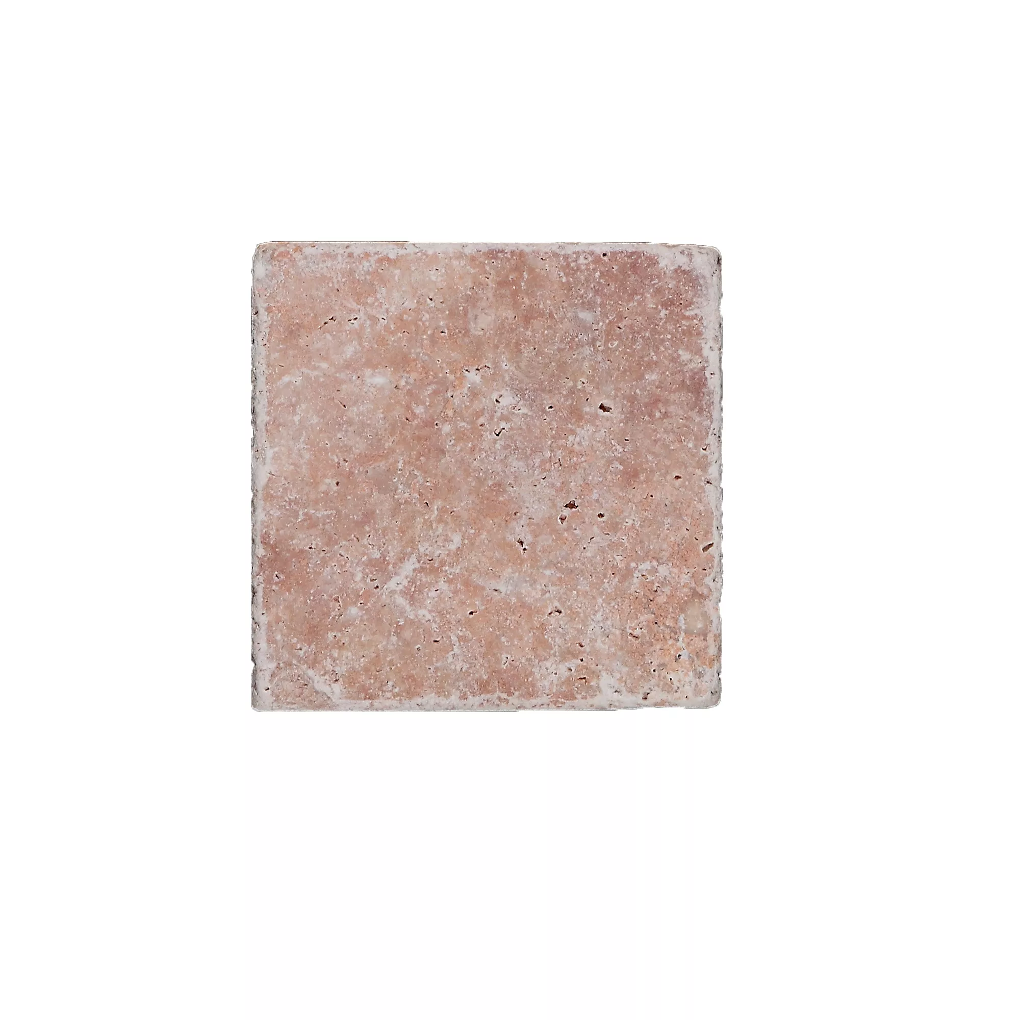 Natural Stone Tiles Travertine Usantos Rosso 10x10cm