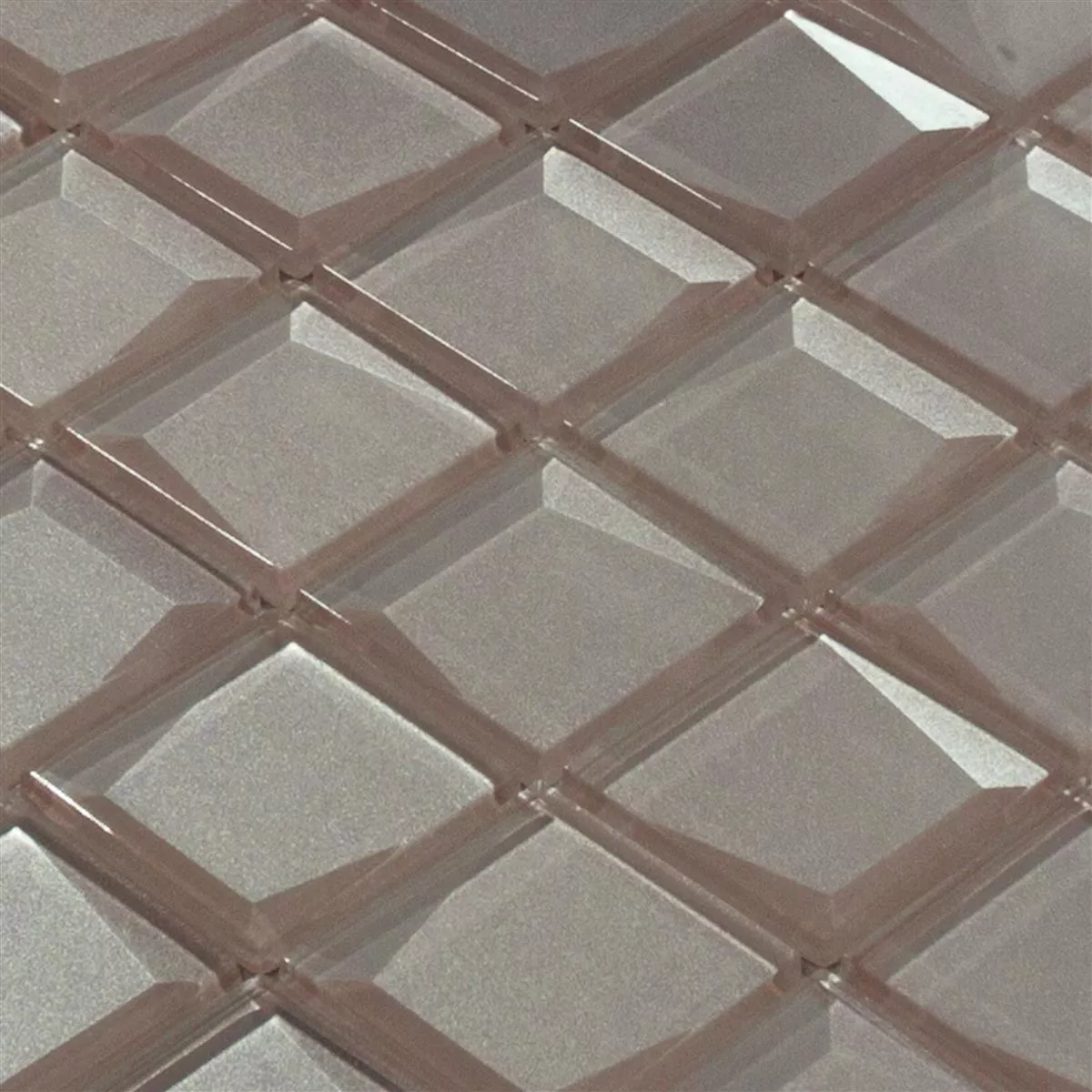 Sample Glass Mosaic Tiles Venedig 3D Beige