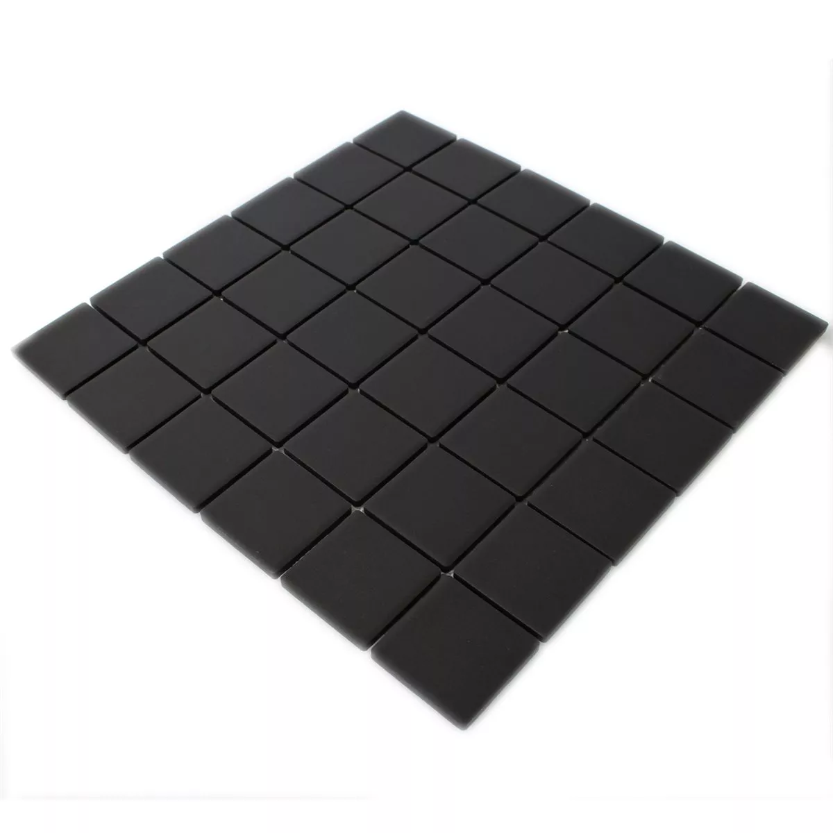 Mosaic Tiles Ceramic Black Uni Non Slip Unglazed