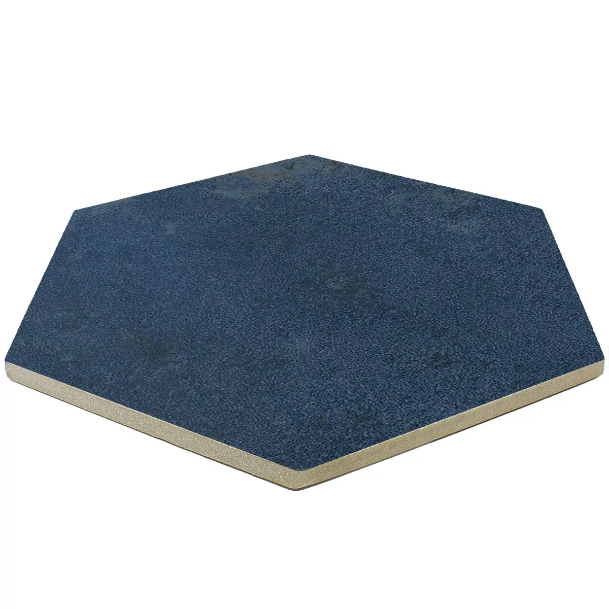 Porcelain Stoneware Swimming Pool Tiles Palencia Dark Blue Hexagon