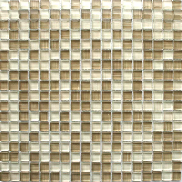 Mosaic Tiles Glass Beige