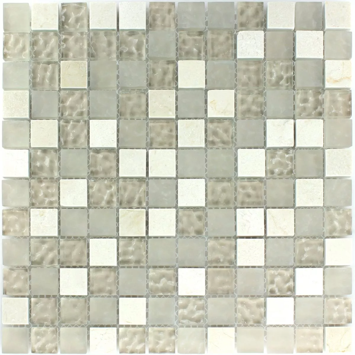 Mosaic Tiles Glass Marble Barbuda Creme
