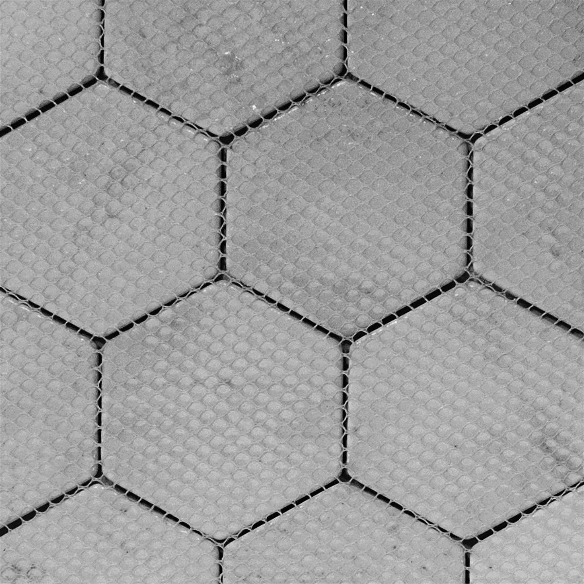 Glass Mosaic Tiles Andalucia Hexagon Grey