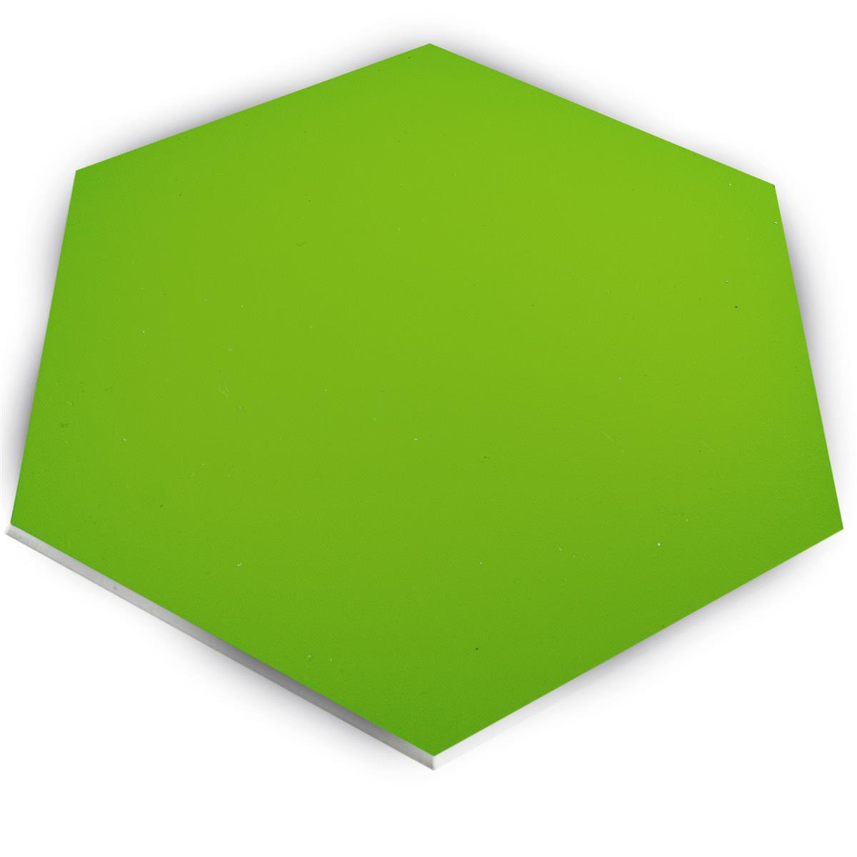Vinyl Hexagon Wall Tile Century Self Adhesive Green