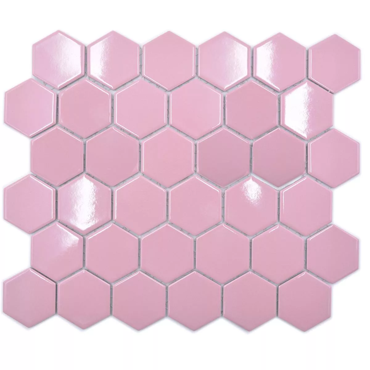 Ceramic Mosaic Salomon Hexagon Pink H51