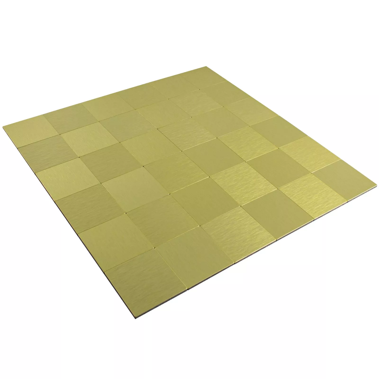 Sample from Mosaic Tiles Metal Self Adhesive Vryburg Gold Square 