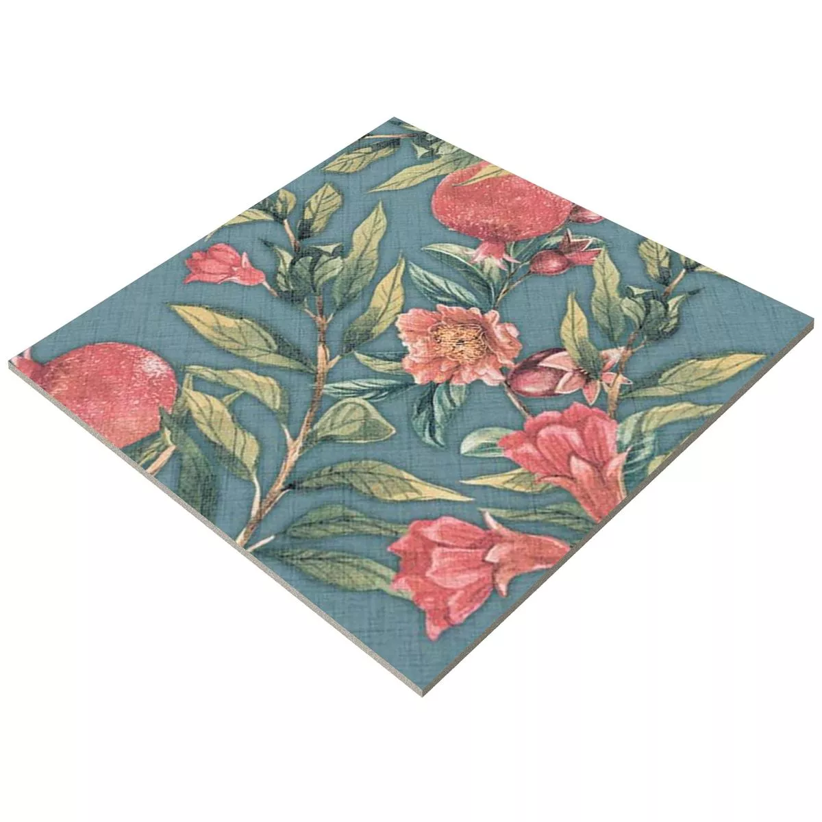 Sample Floor Tiles Flowerfield 18,5x18,5cm Blue Decor