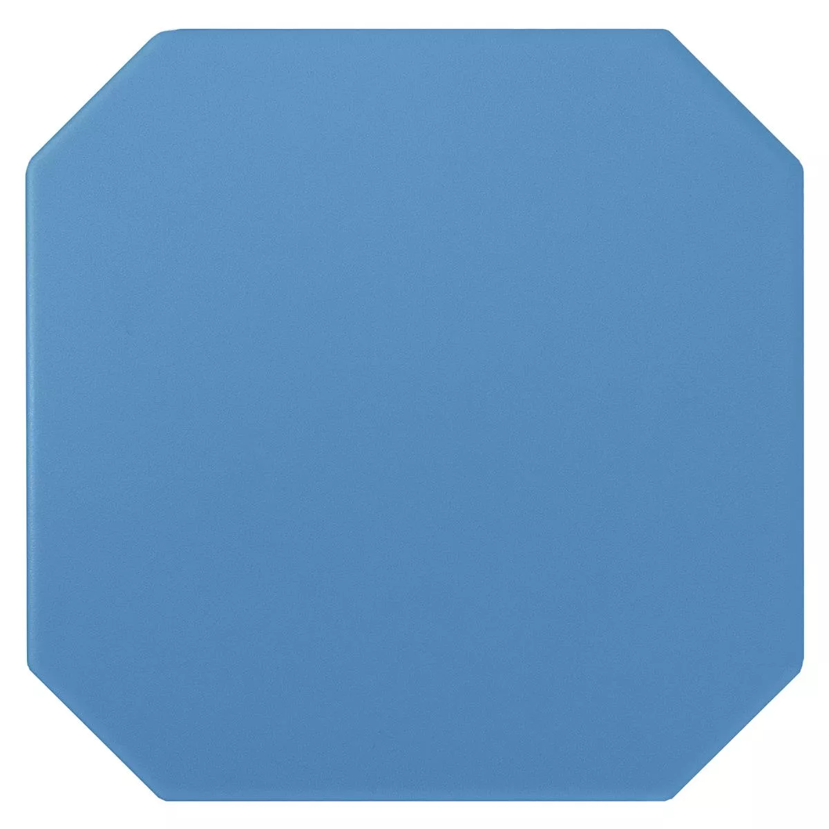 Sample Porcelain Stoneware Tiles Genexia Uni Blue Octagon 20x20cm