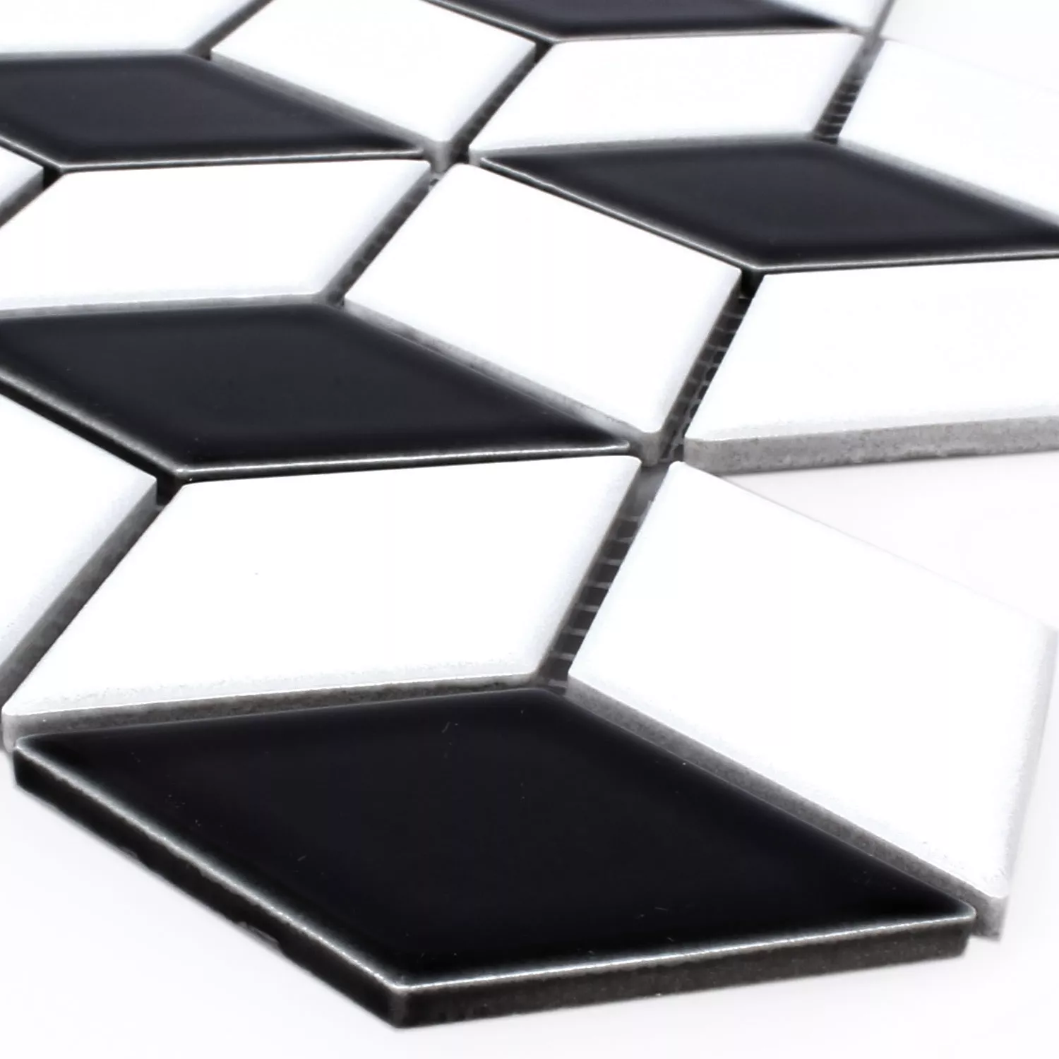 Sample Ceramic Mosaic Kosmos 3D Cube Glossy