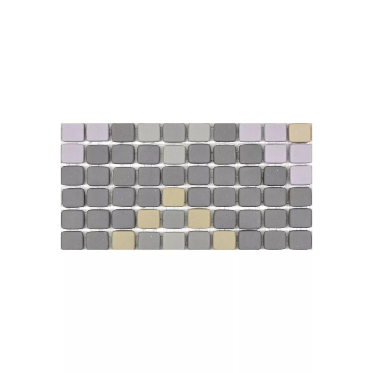 Sample Glass Mosaic Tiles Haramont Dark Grey