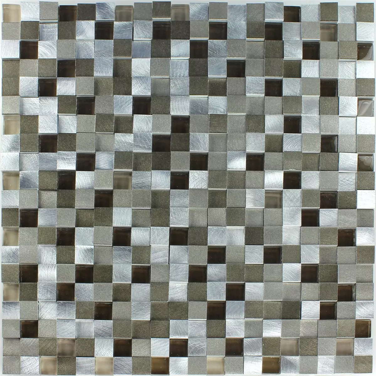 Sample Design Tiles Aluminium Alu Glass 3D Mosaic