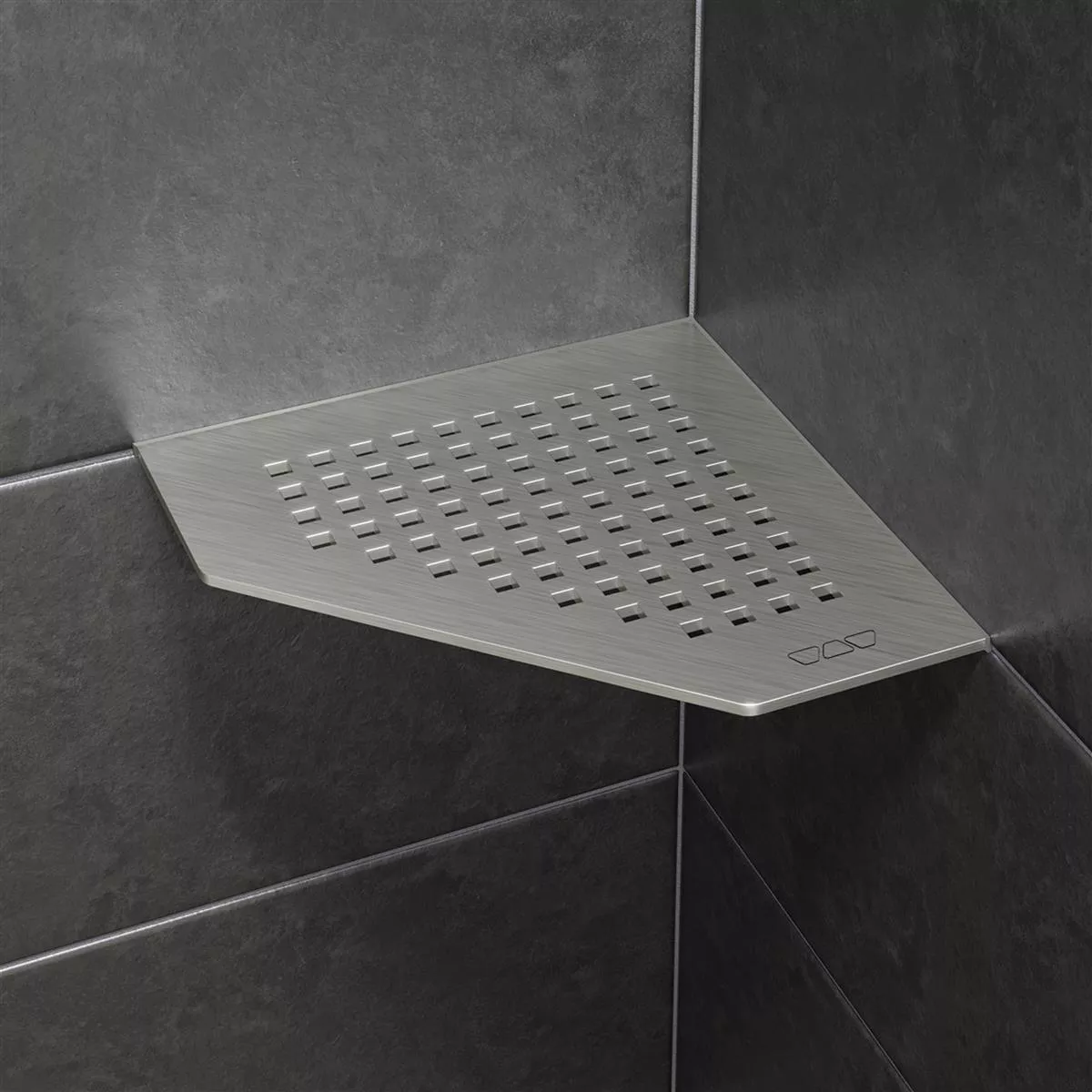 Wall shelf shower shelf Schlüter 5eck 19,5x19,5cm Square Graphite