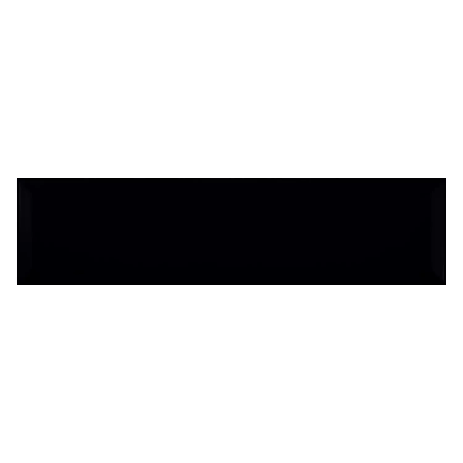Metro tile Black Mat 7,5x30 cm Facet Freiberg Negro