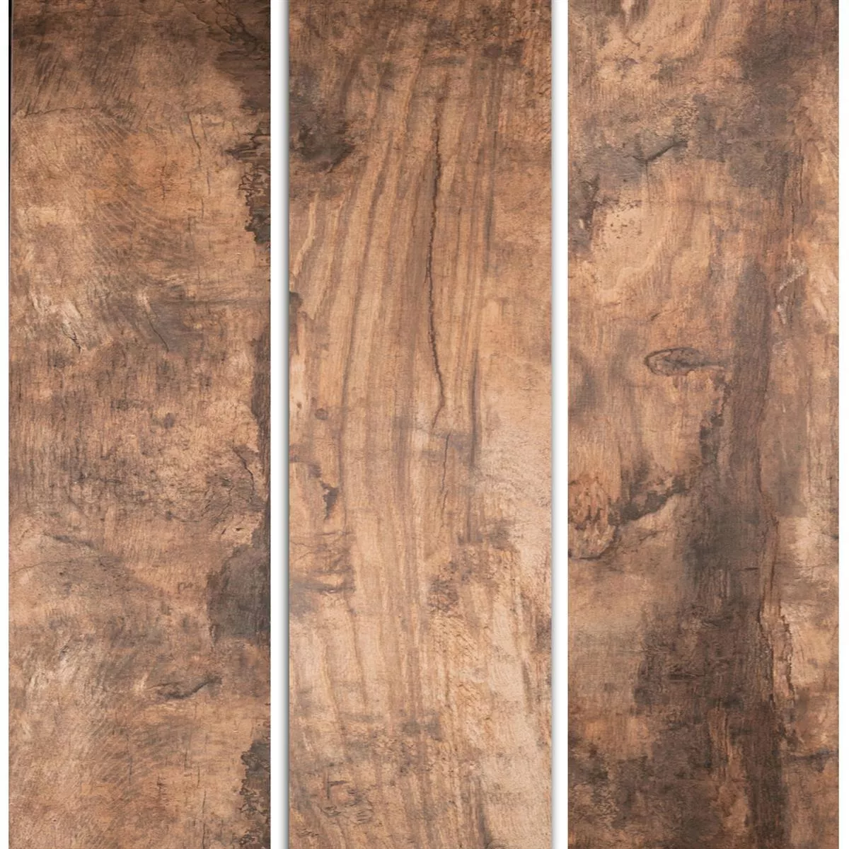 Sample Floor Tiles Wood Optic Global Brown 20x180cm