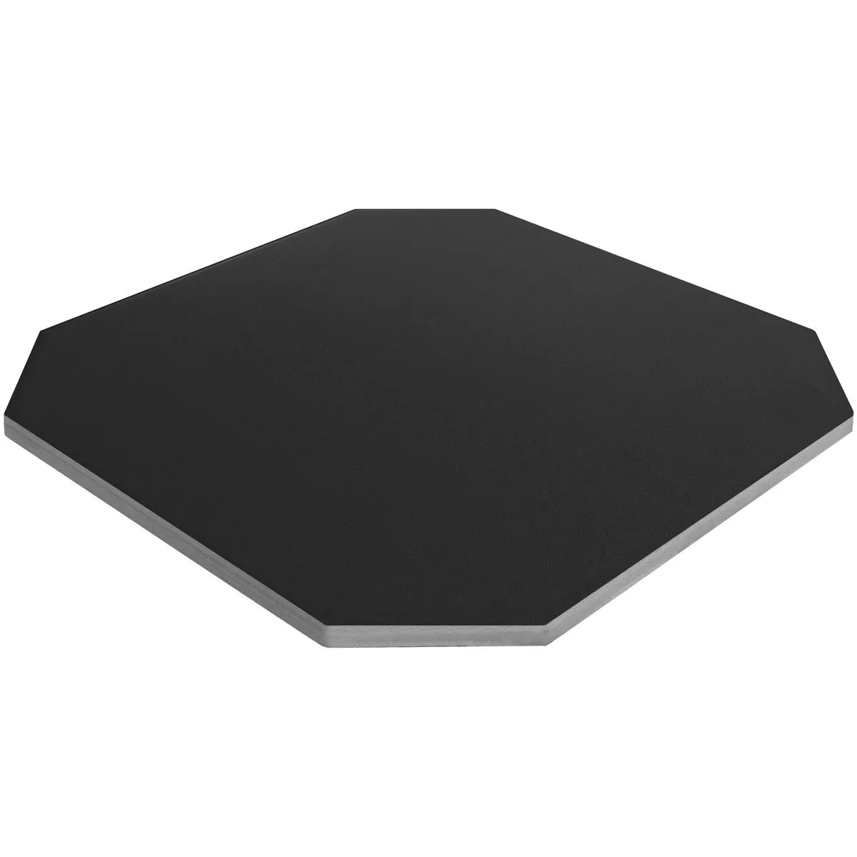 Porcelain Stoneware Tiles Genexia Uni Black Octagon 20x20cm
