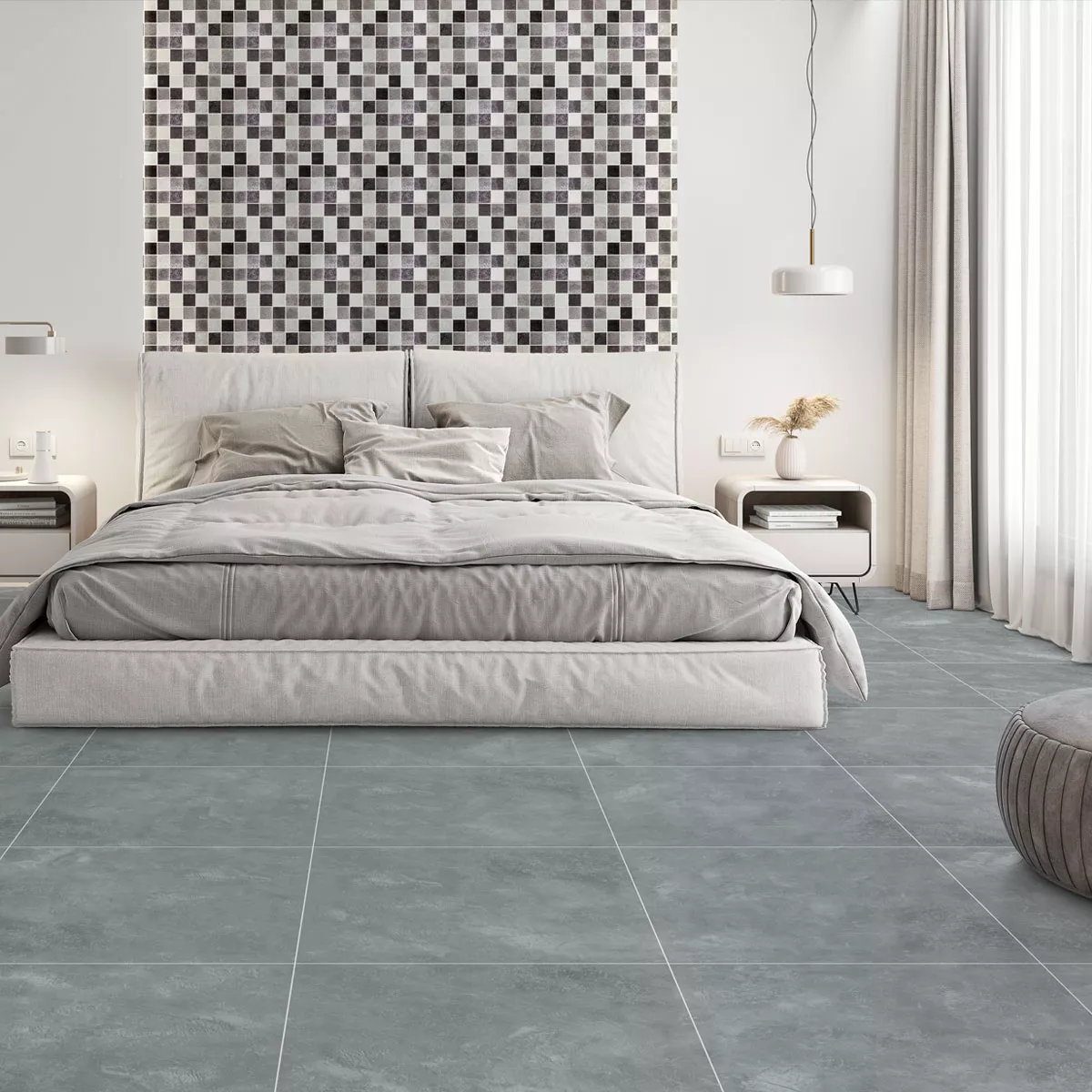 Floor Tiles Cortina Beton Optic Mat Grey 60x60cm