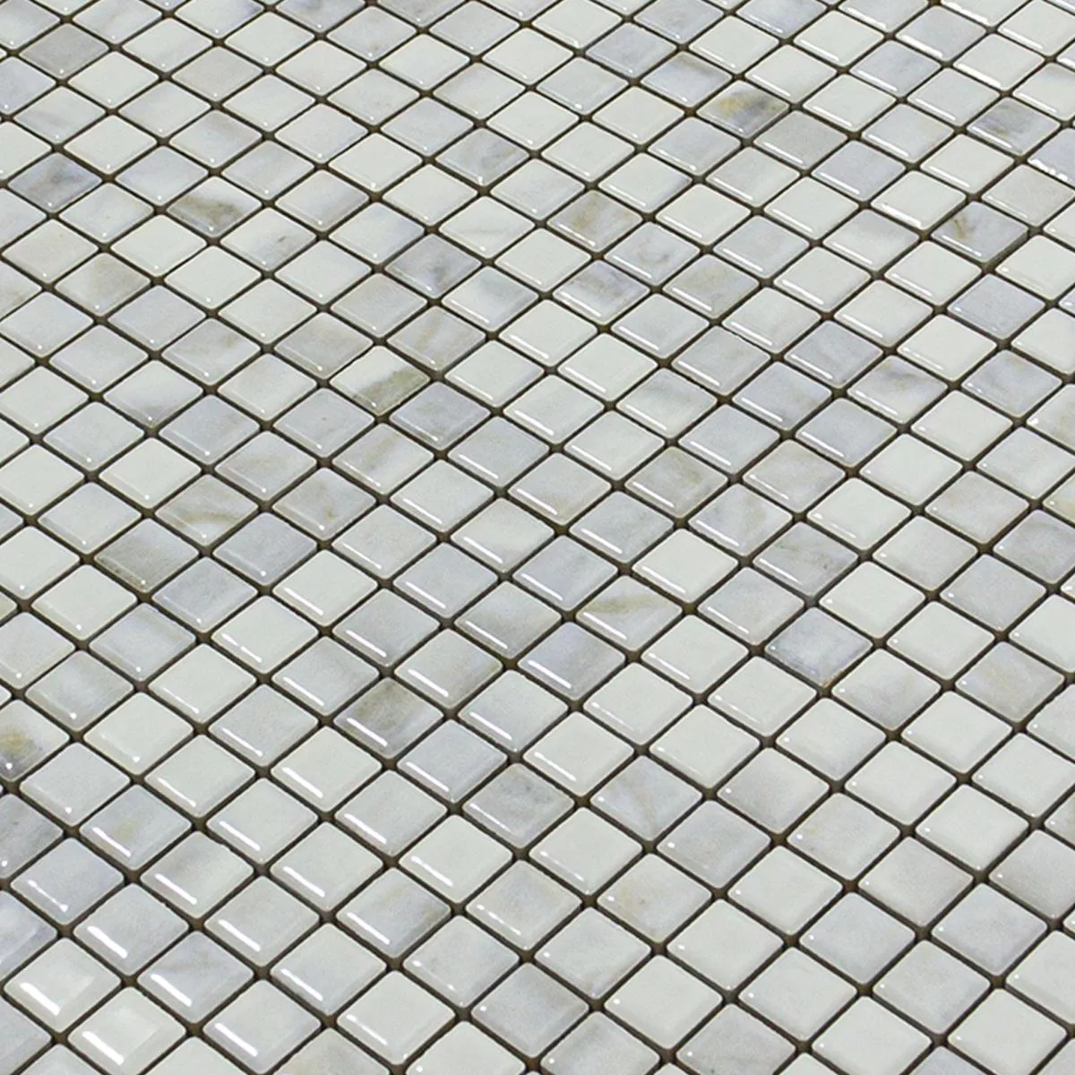 Ceramic Mosaic Tiles Elysium Marble Optic Blanc 12