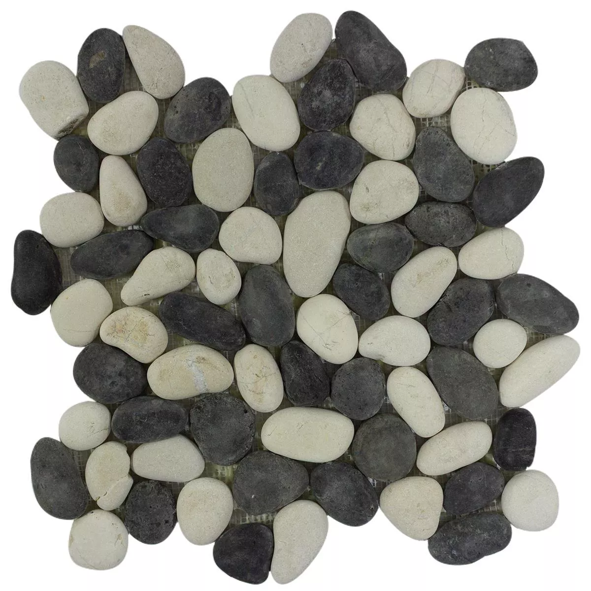 Pebble Mosaic Tiles Xanthos Black White Pebble Mosaic Tiles Xanthos Black White