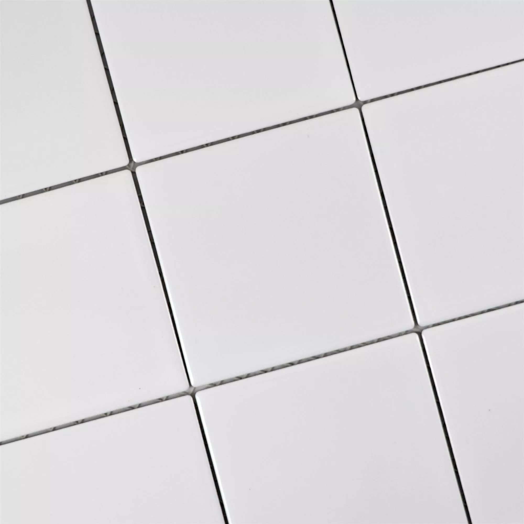 Ceramic Mosaic Tiles Adrian White Mat Square 98