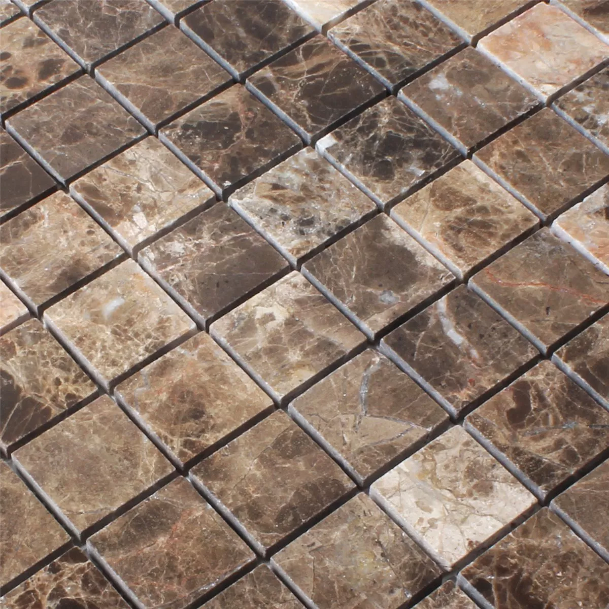 Mosaic Tiles Marble Emprador Brown 32x32mm