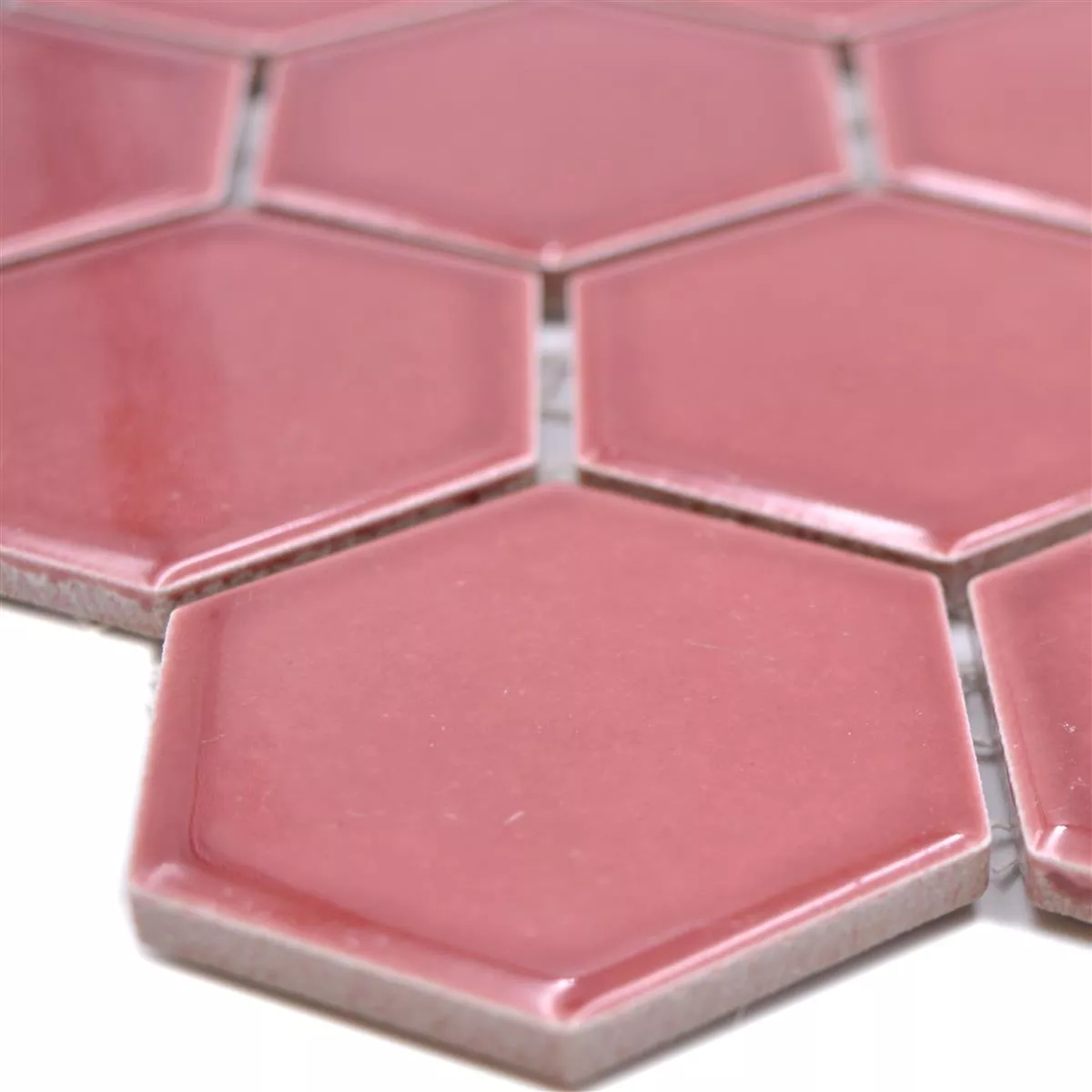 Ceramic Mosaic Salomon Hexagon Bordeaux Red H51 Ceramic Mosaic Salomon Hexagon Bordeaux Red H51