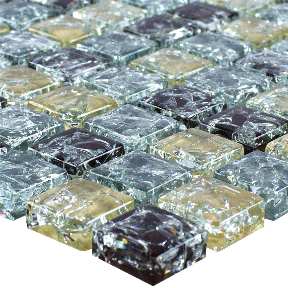 Glass Mosaic Tiles Cameron Blue Beige Brown Glass Mosaic Tiles Cameron Blue Beige Brown