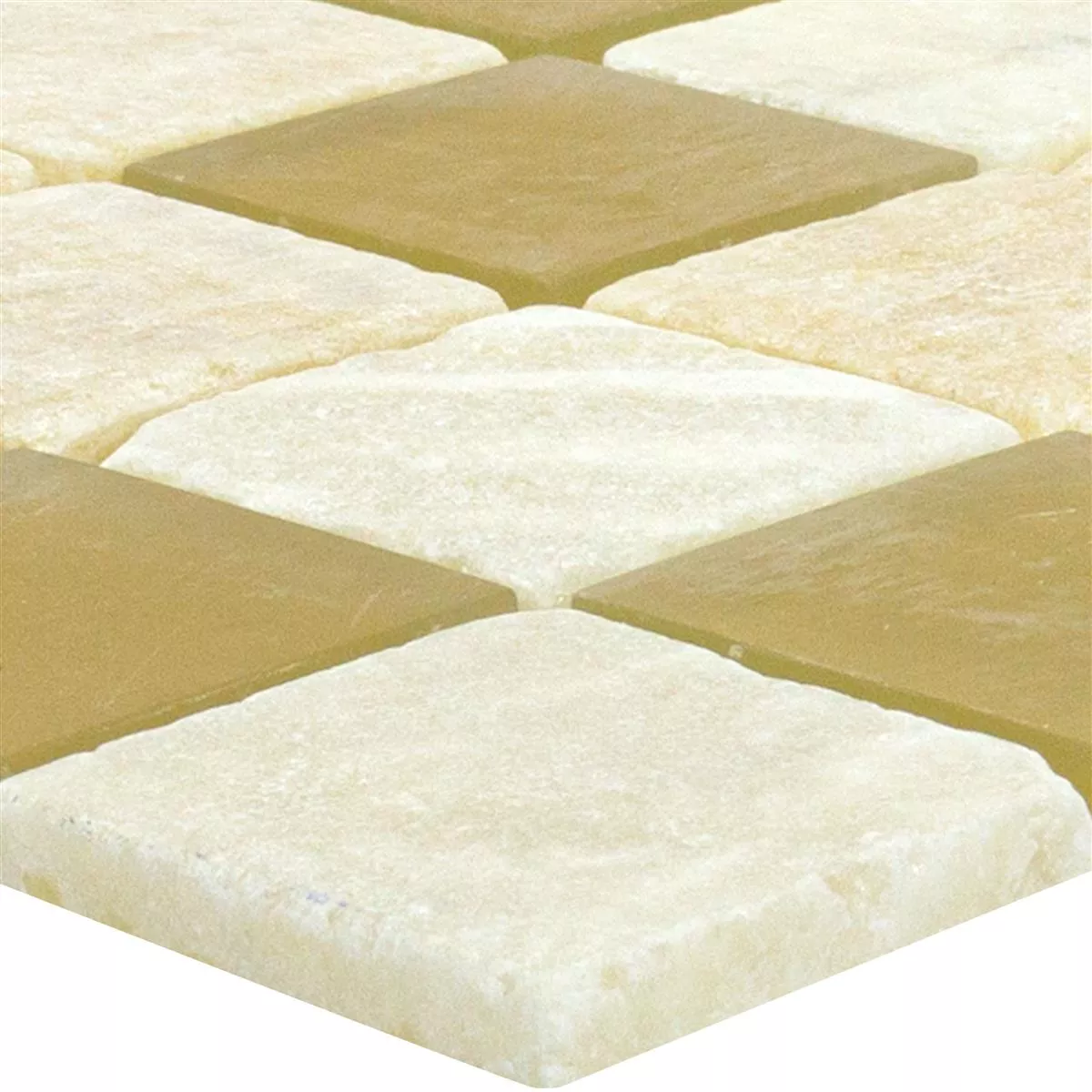 Glass Natural Stone Mosaic Tiles Aurelius Brown Beige Mix Glass Natural Stone Mosaic Tiles Aurelius Brown Beige Mix