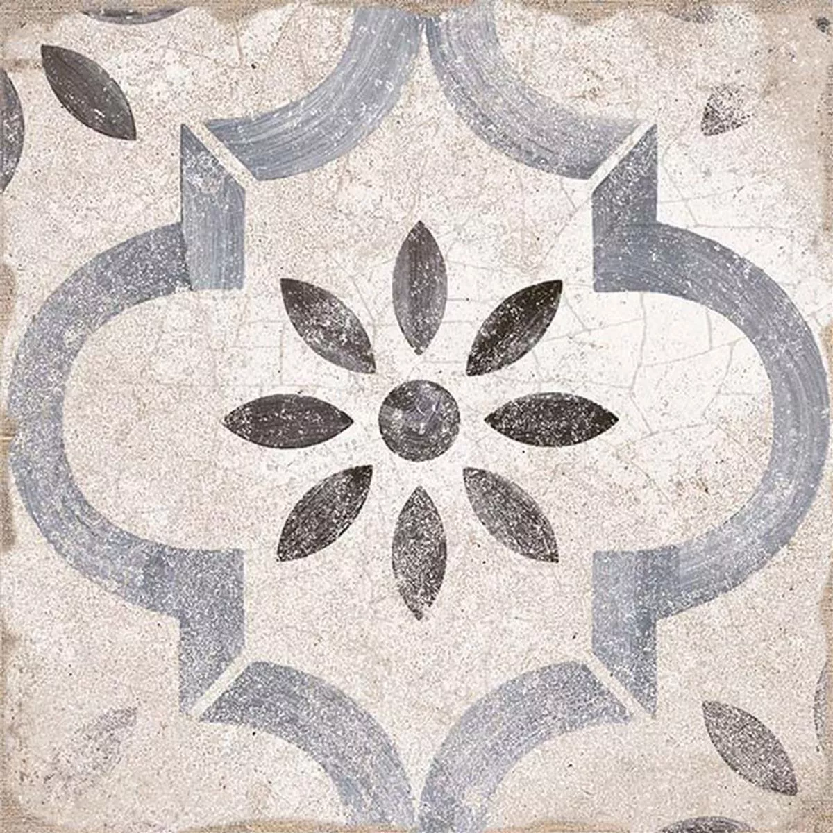 Porcelain Stoneware Tiles Allora Decor Blue 22,5 x 22,5cm