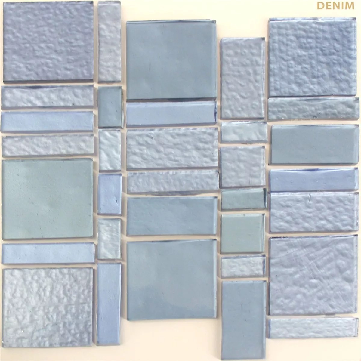 Glass Tiles Trend-Vi Mosaic Liberty Denim