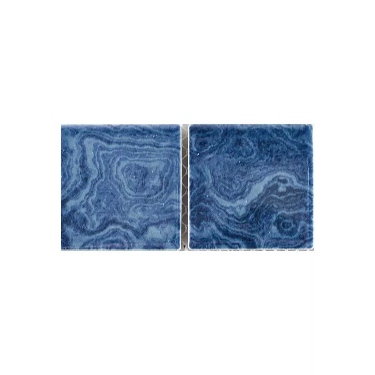 Sample Ceramic Mosaic Tiles David Blue Uni