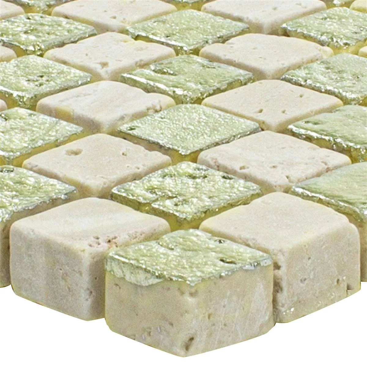 Sample Marble Natural Stone Mosaic Tiles Antika Mix Gold Creme