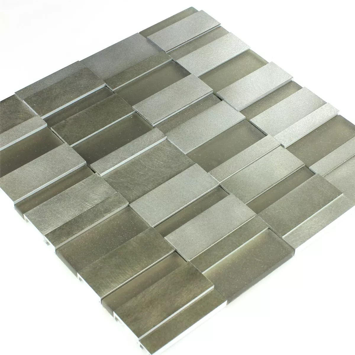 Mosaic Tiles Glass Metal Mud Mix