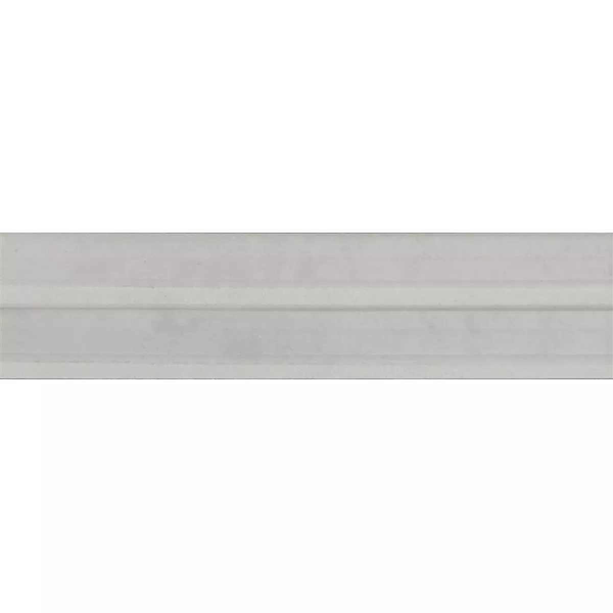 Maryland Weiß Glänzend Strukturiert 3D 6x24 cm