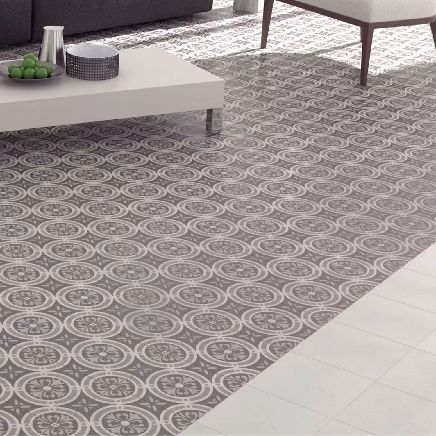 Sample Cement Tiles Optic Floor Tiles Madrid Blanco