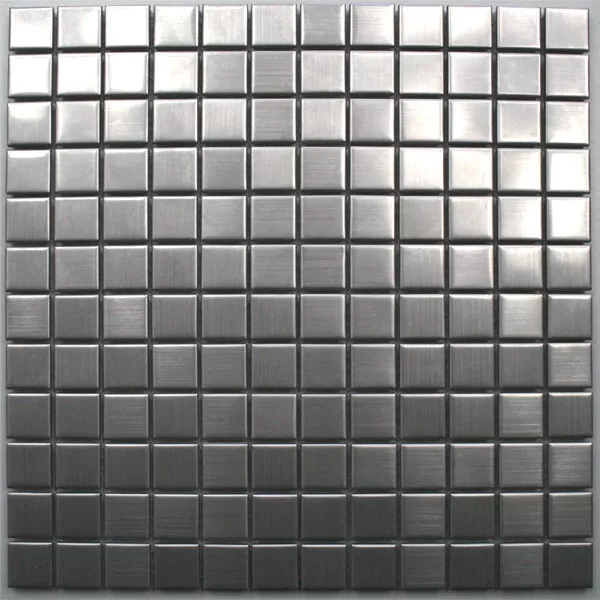 Mosaic Tiles Stainless Steel Brushed Square 23