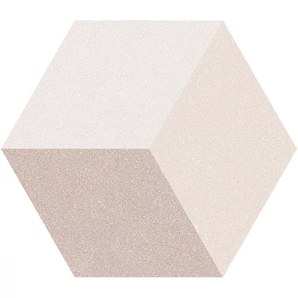 Porcelain Stoneware Tiles Novalima Hexagon 3D Cube Optic Decor 22,5 x 25,9cm