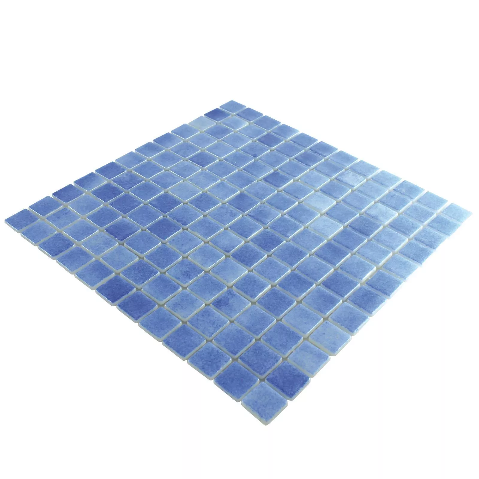 Glass Swimming Pool Mosaic Antonio Sky Blue