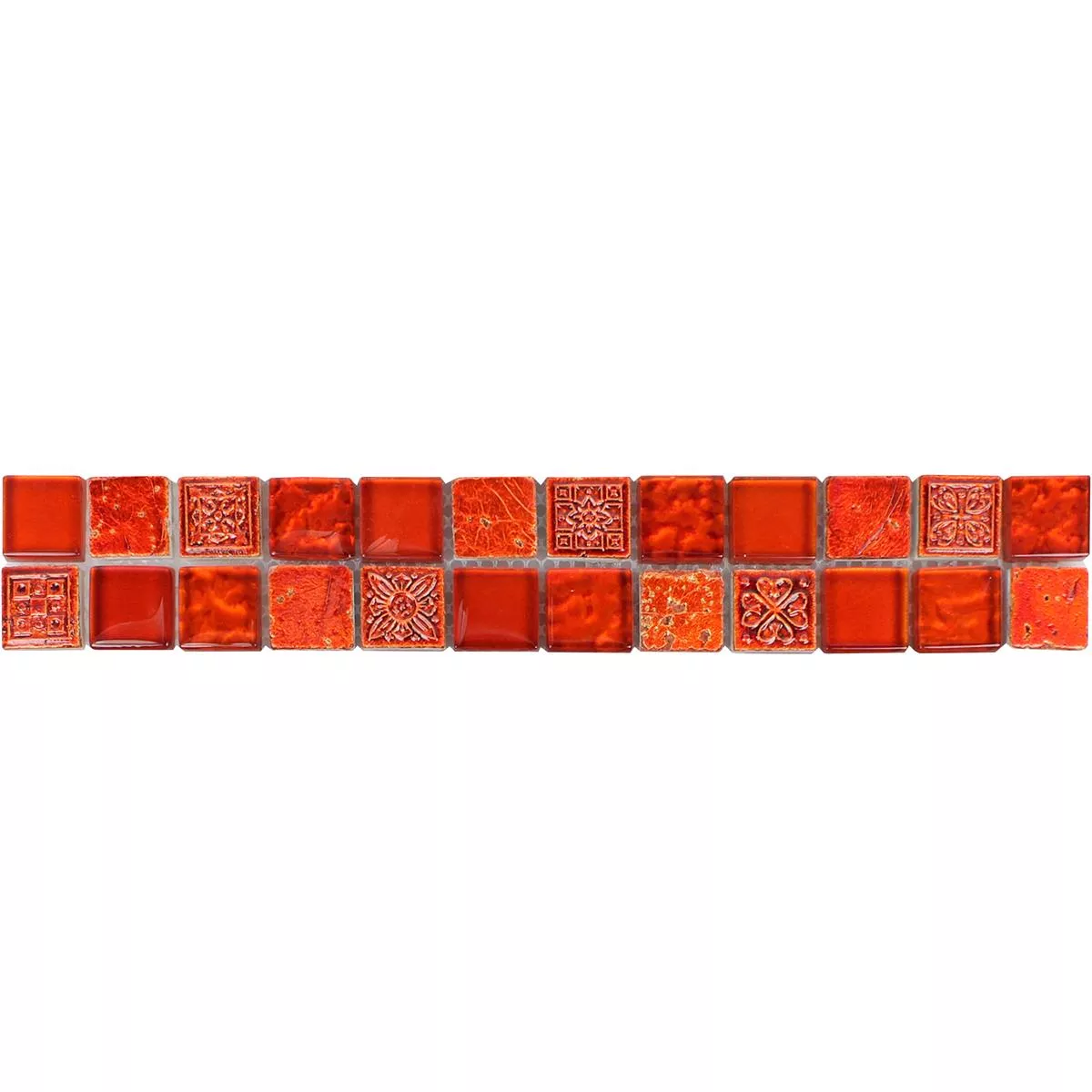 Glass Natural Stone Border Rockport Red