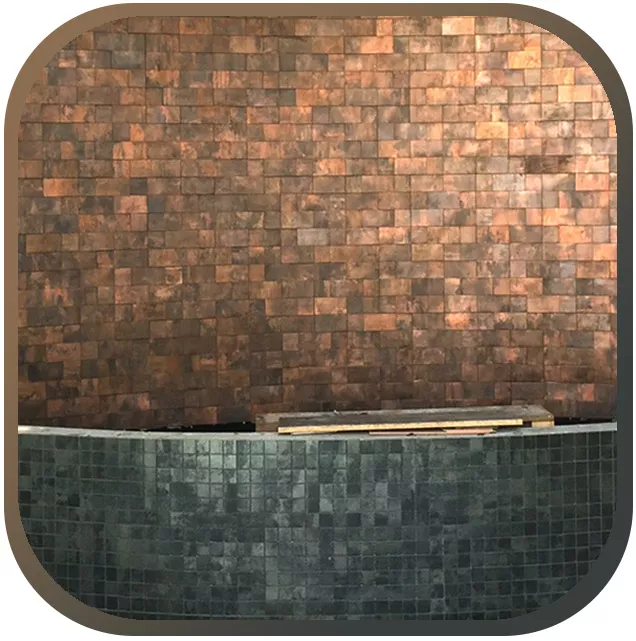 Metal mosaic tiles