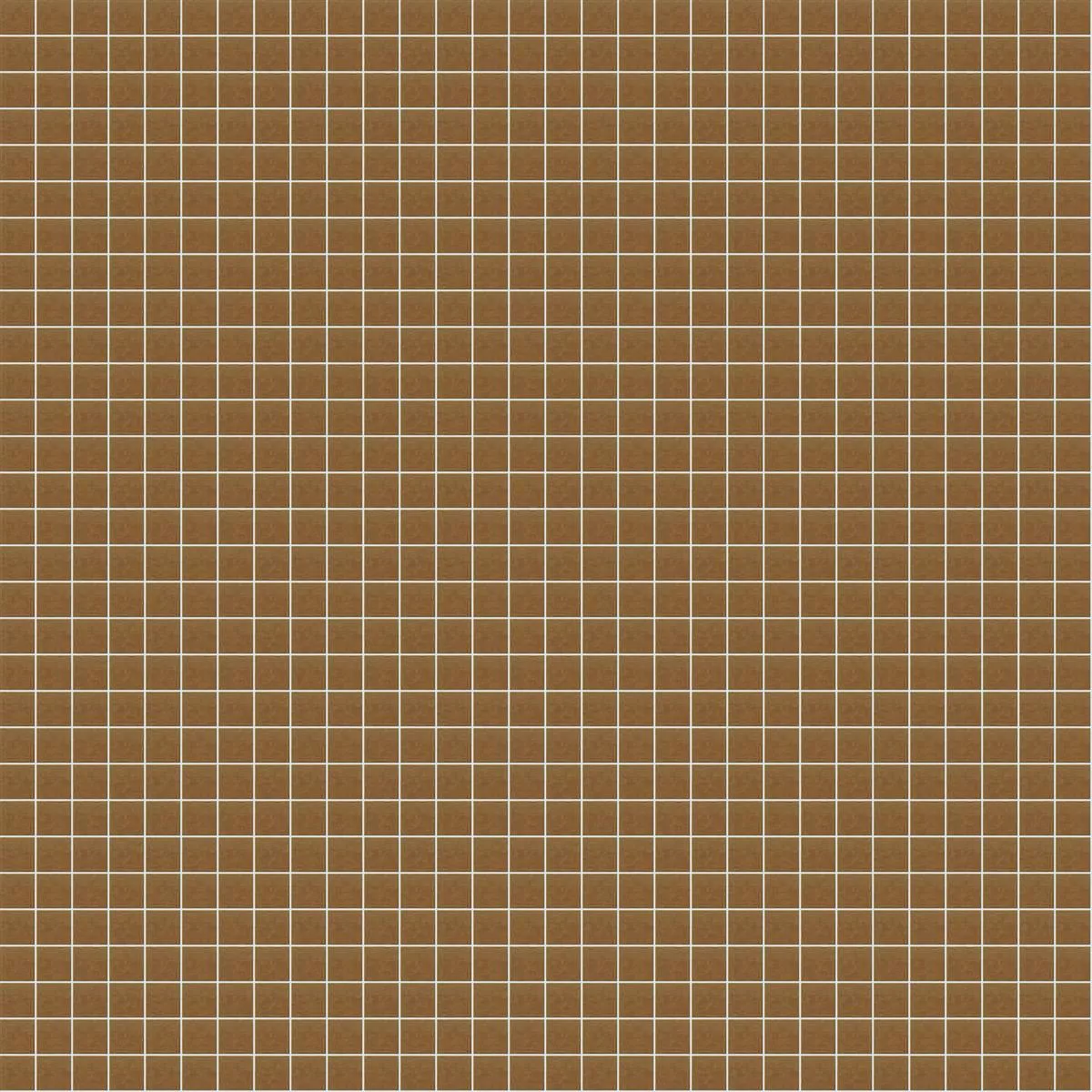 Glass Mosaic Tile Trend-Vi Vitreo 191 Coffee Brown 10x10mm