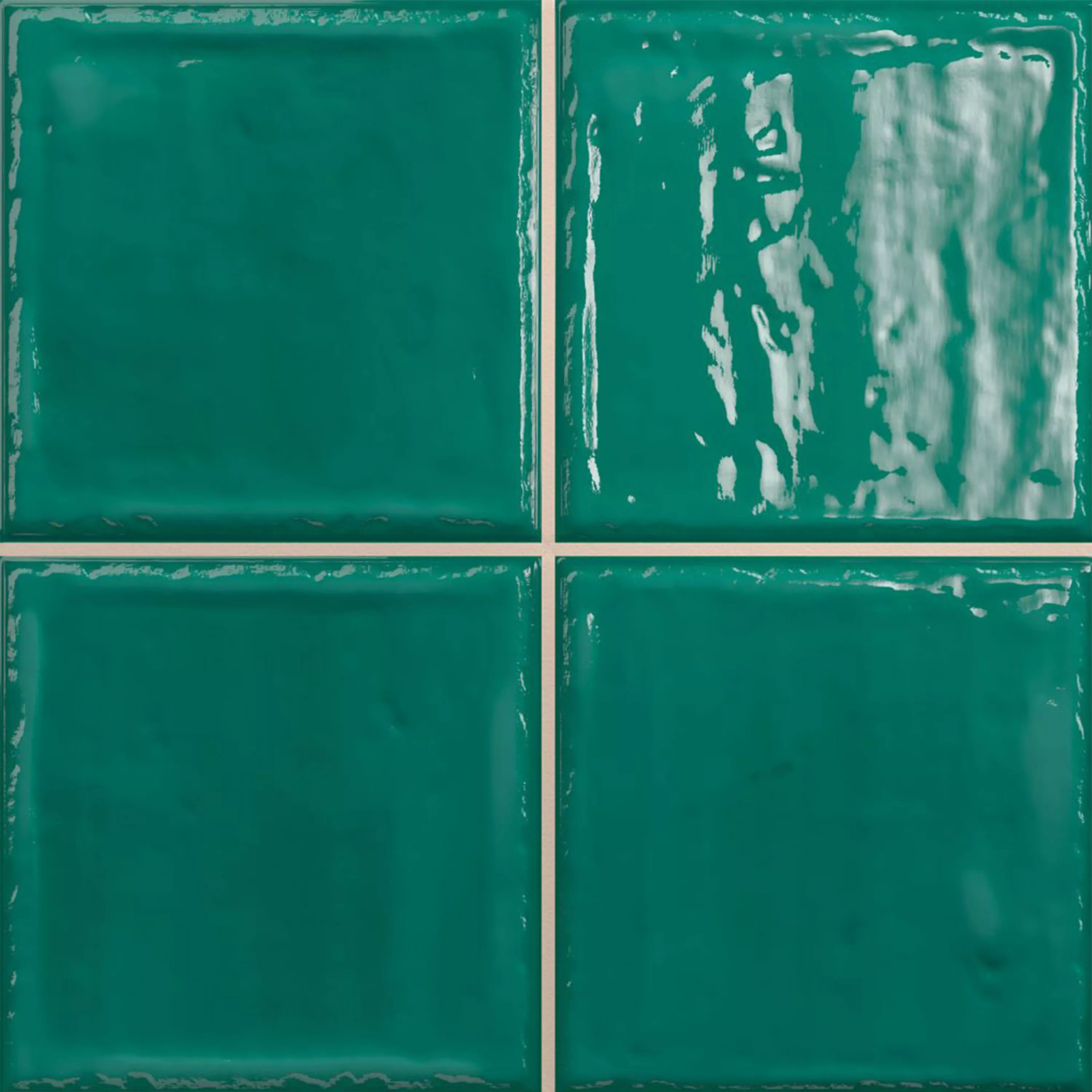 Sample Wall Tiles Verbania Glossy Waved Green 20x20cm