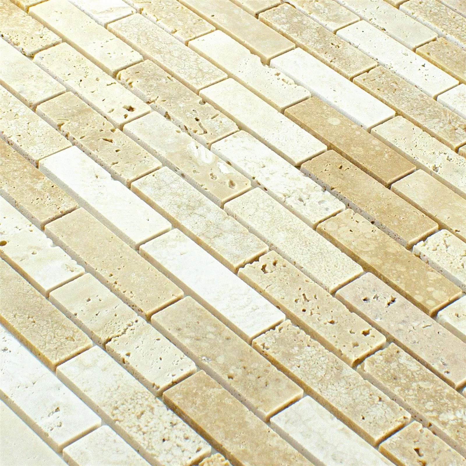 Sample Natural Stone Mosaic Mariental Self Adhesive Beige