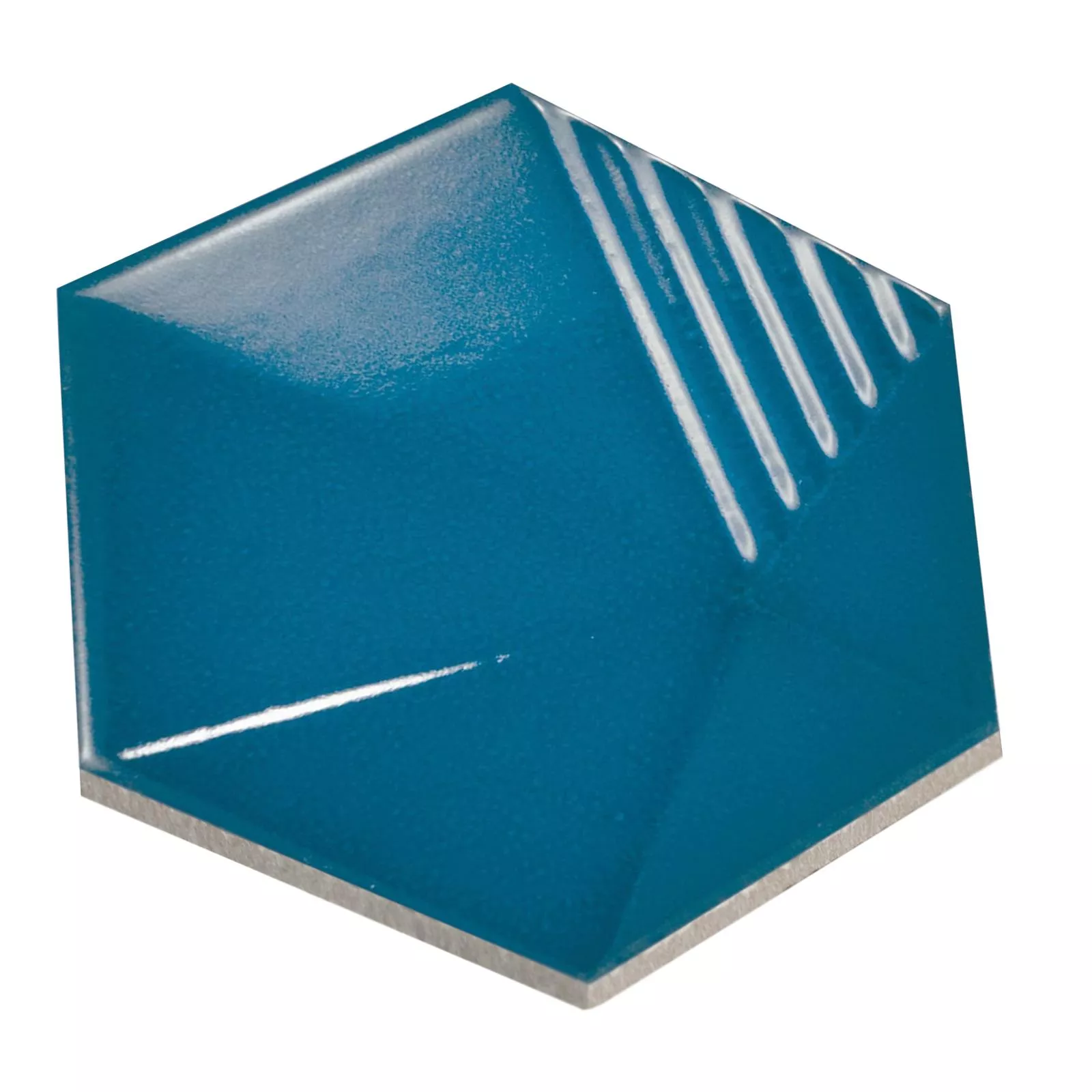 Sample Wall Tiles Rockford 3D Hexagon 12,4x10,7cm Blue