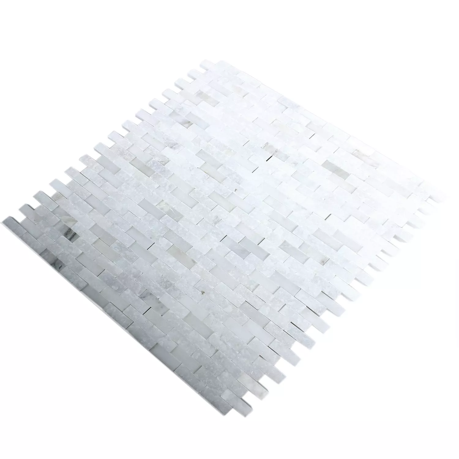 Sample Mosaic Tiles Marble Sirocco White 3D