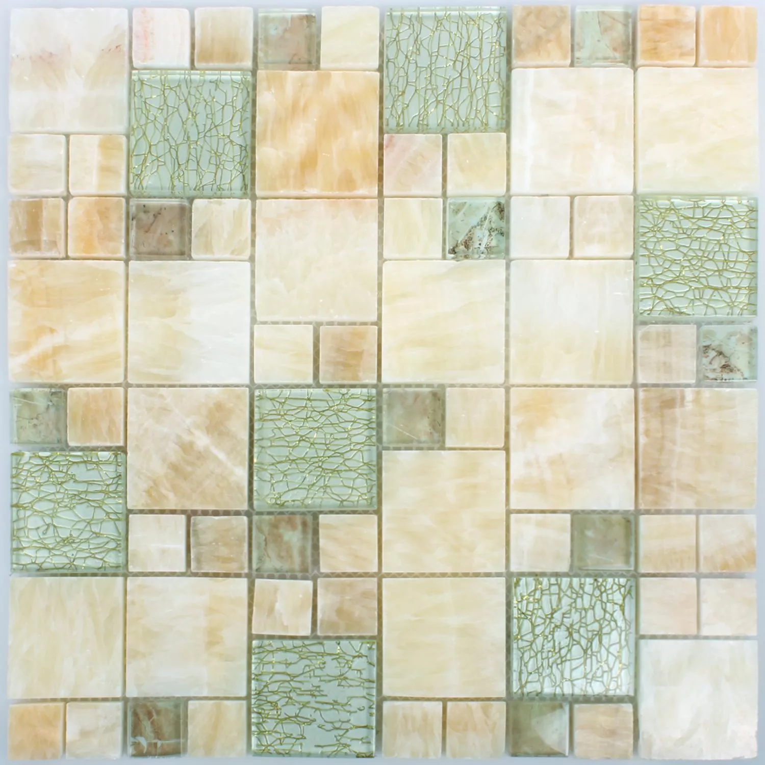 Mosaic Tiles Onyx Larinera Gold Mix