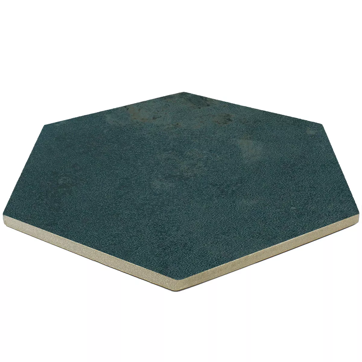 Porcelain Stoneware Swimming Pool Tiles Palencia Green Hexagon