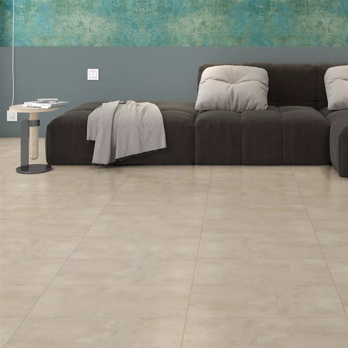 Floor Tiles Assos Beton Optic R10/B Dark Beige 30x60cm